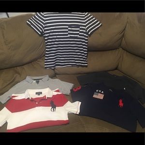 Boys name brand shirt bundle size medium 10-12